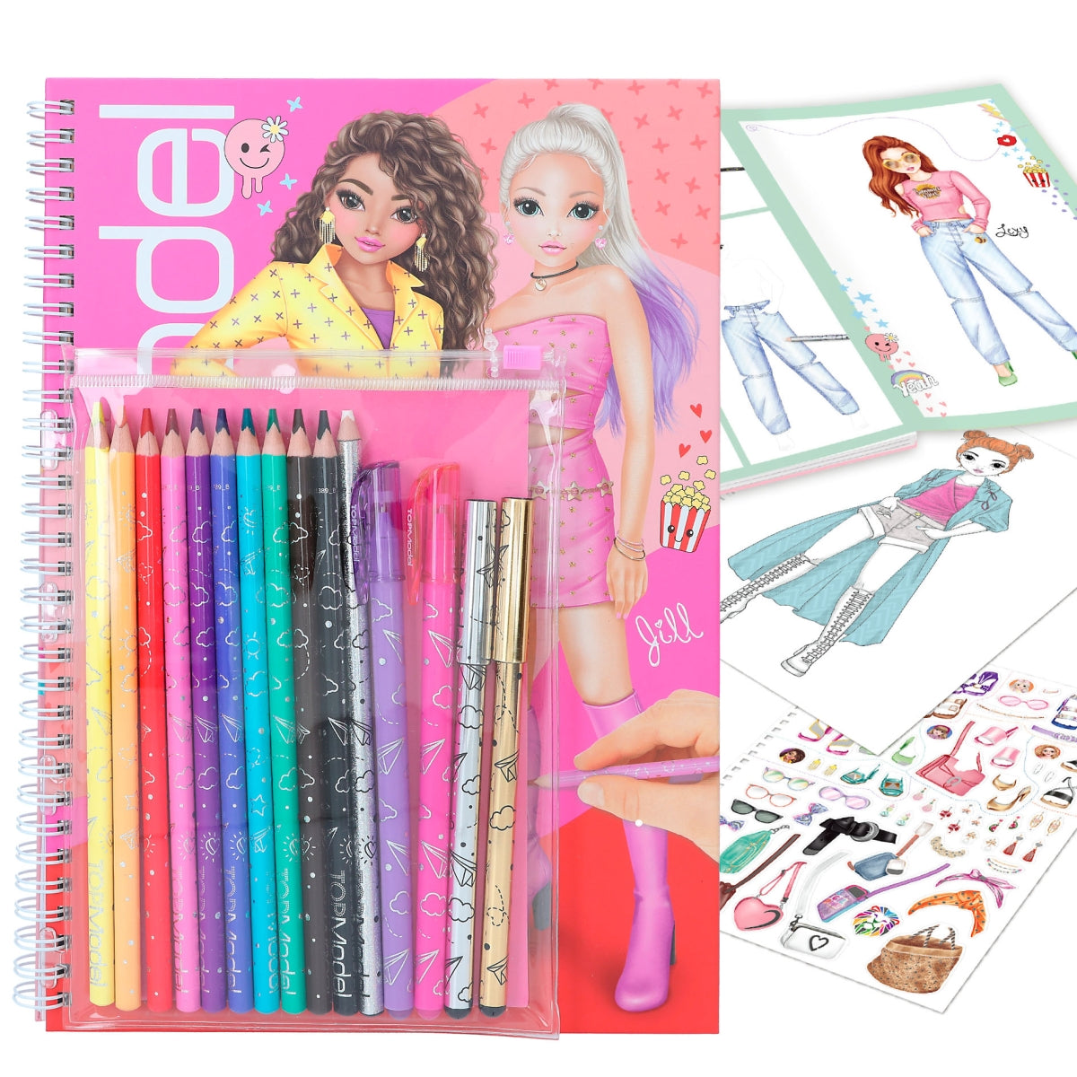 Top Model Colouring Book & Pencil Set