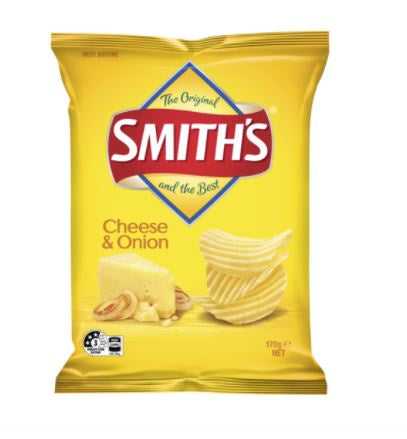Smith's Crinkle Cut Chips Cheese & Onion 170g *