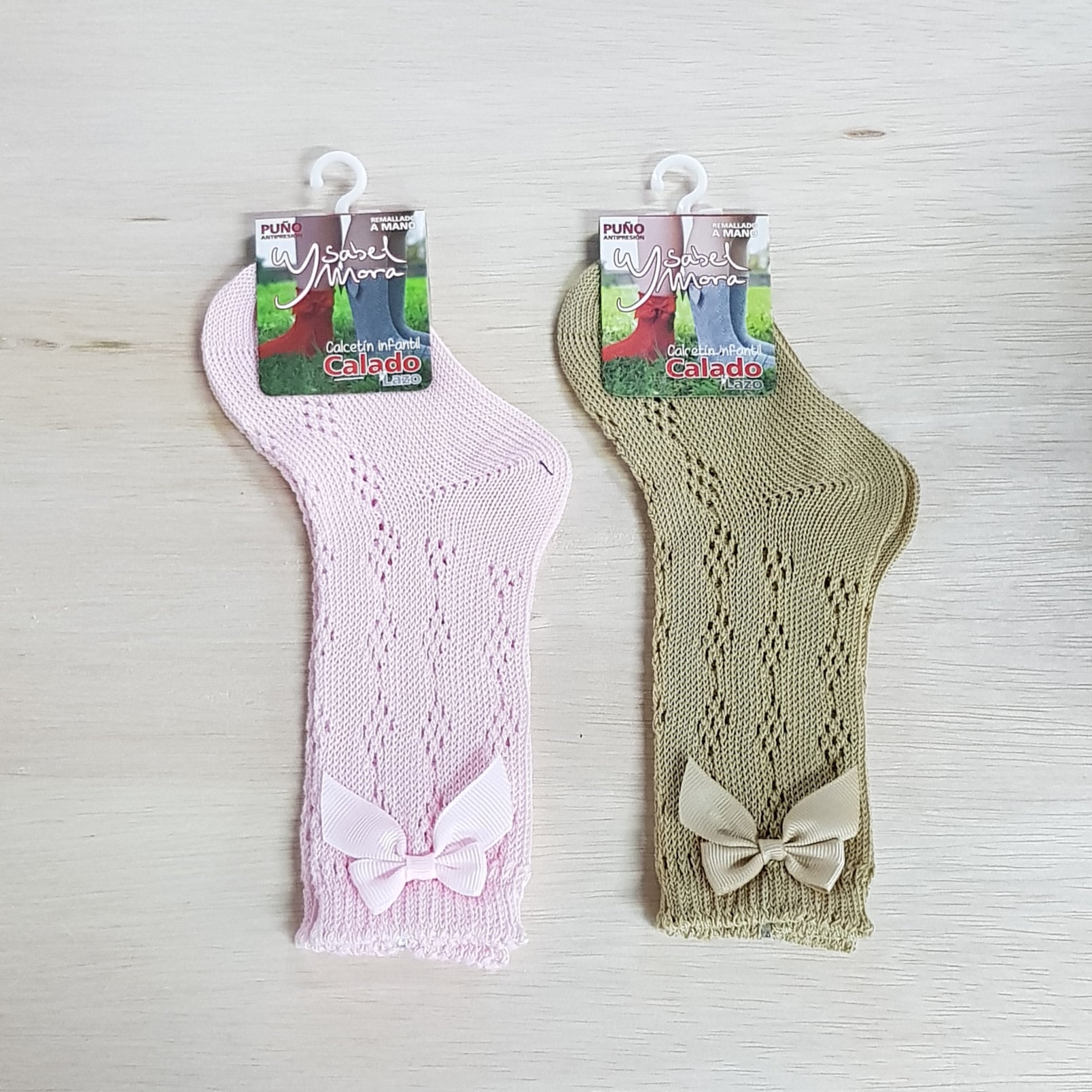 Ysabel Mora Lace Knee High Sock with Bow (Multiple Colours)