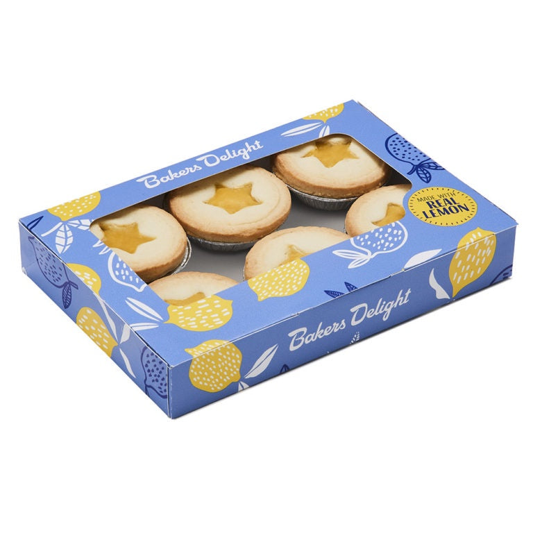 Bakers Delight Lemon Tart 6-pack (Pre-order)