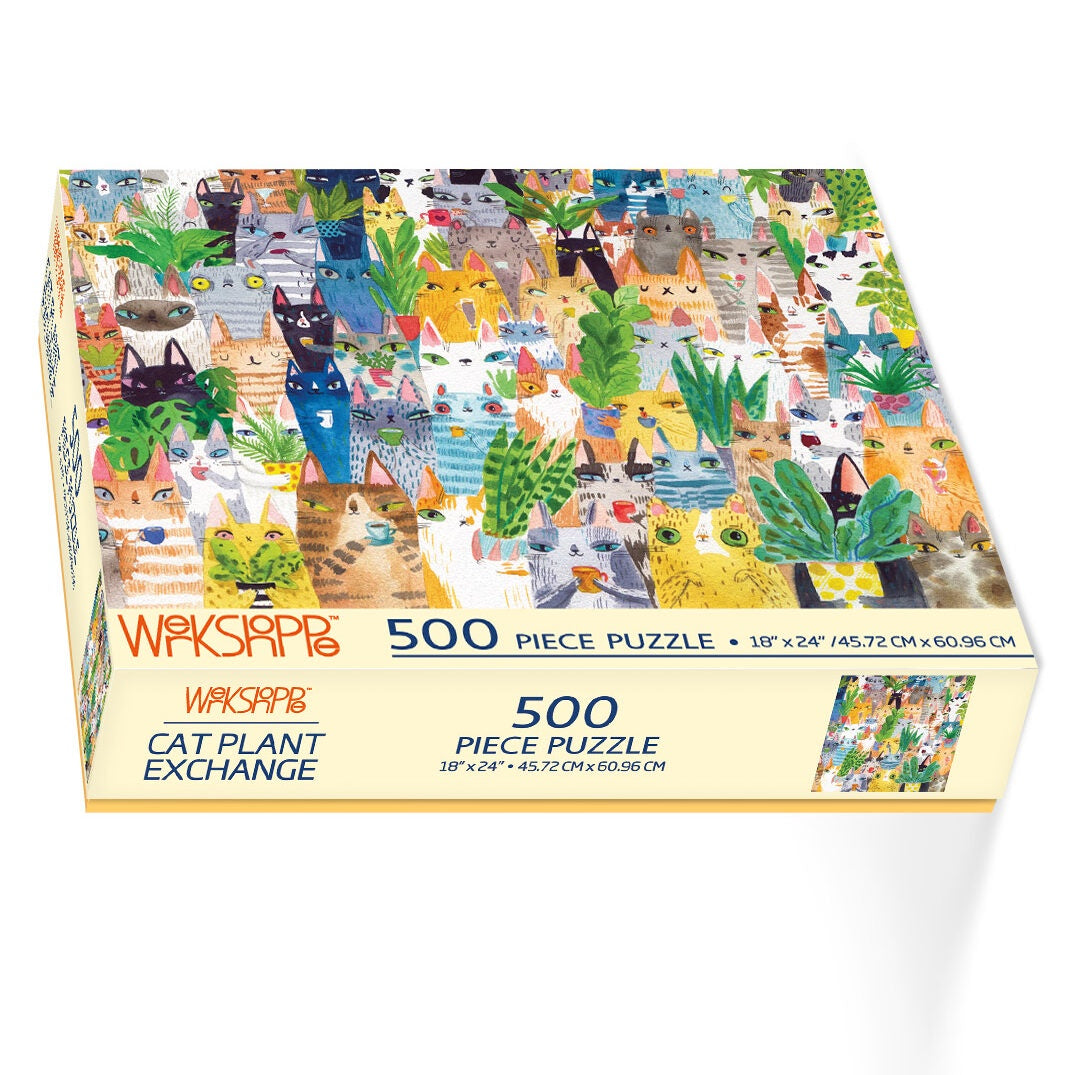 WerkShoppe 500pc Puzzle - Cat Plant Exchange