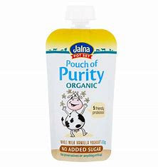 Jalna Pouch of Purity Kids Yoghurt Vanilla 100g