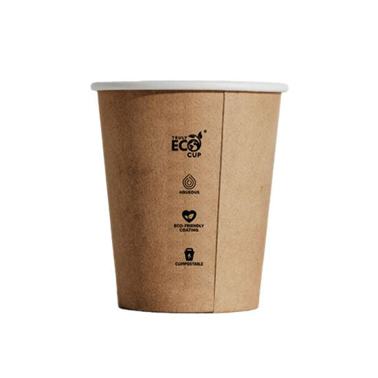 Brown Kraft 4oz Single Wall Smooth Coffee Cup sleeve 50