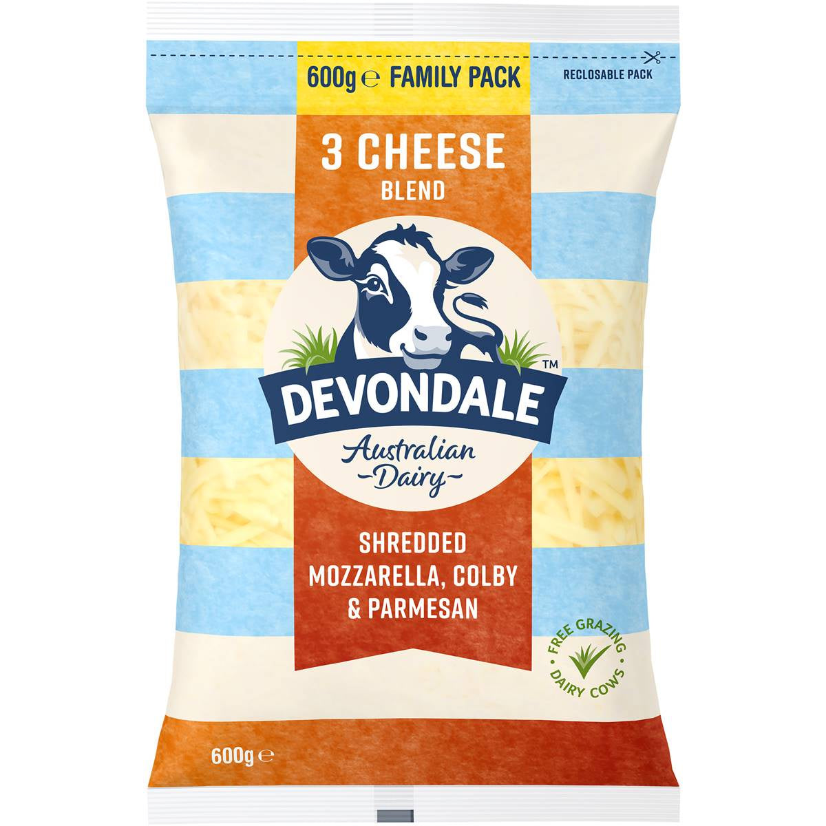 Devondale 3 Cheese Shredded 600g