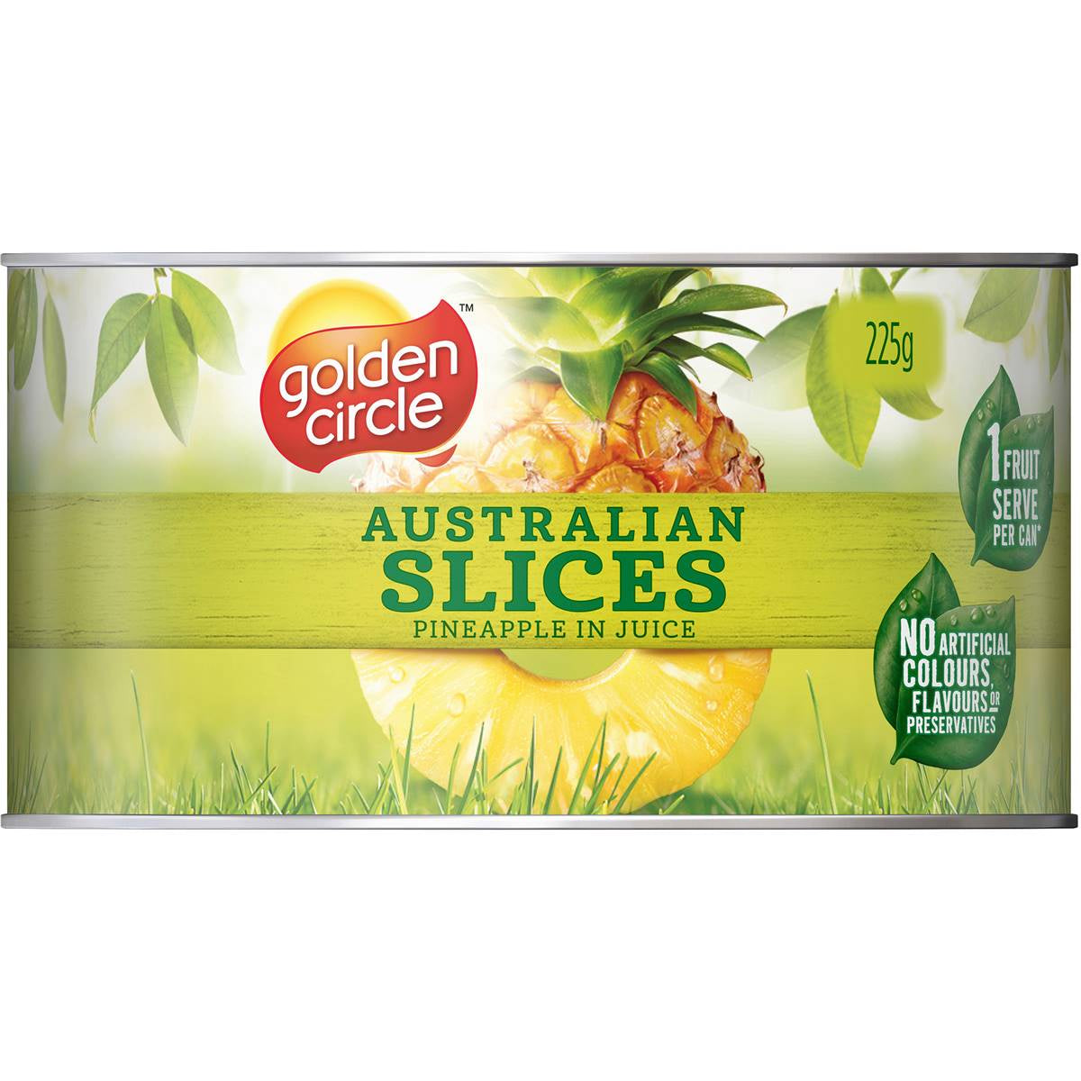 Golden Circle Australian Pineapple Sliced in Natural Juice 225g