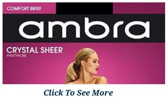 Ambra Crystal Sheer Comfort Stockings - 1pk