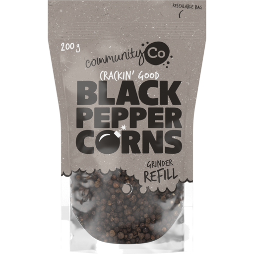 Community Co Black Peppercorns 200g