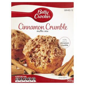 Betty Crocker Muffin Mix Cinnamon Crumble 500g *