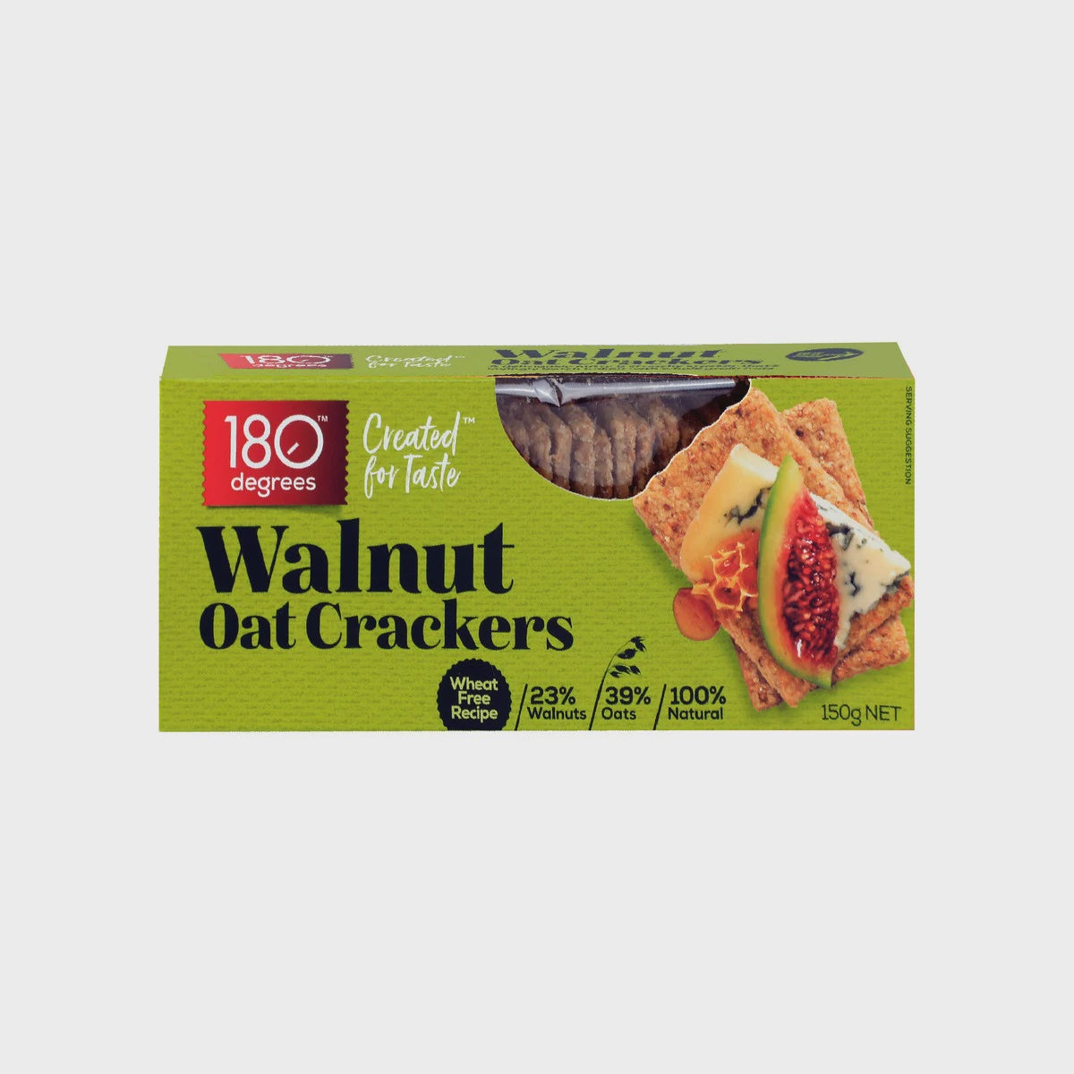 180 Degrees Oat Crackers Walnut 150g