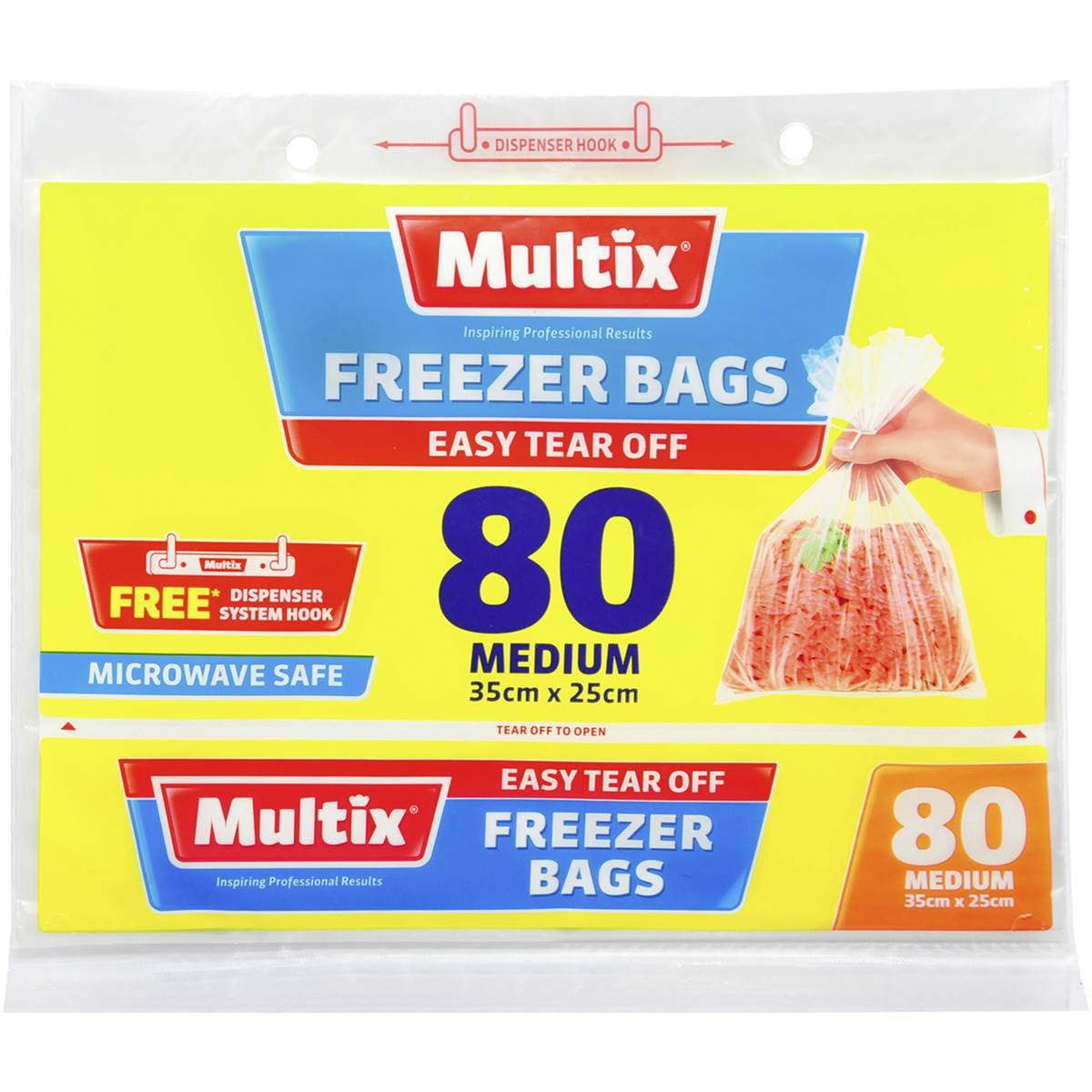 Multix Freezer Bags Tearoff Medium (80) **