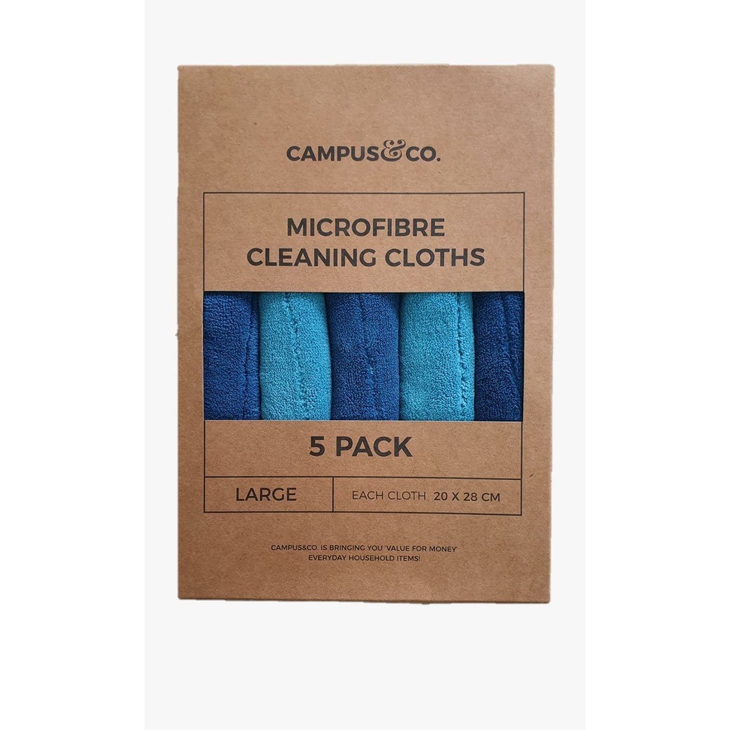 Campus & Co Double Layer Aqua Microfibre Cloth 5pk