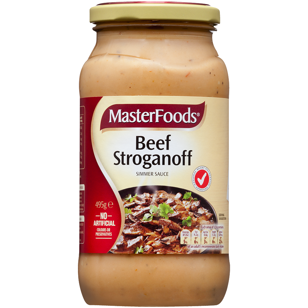 Masterfoods Simmer Sauce Beef Stroganoff 435g