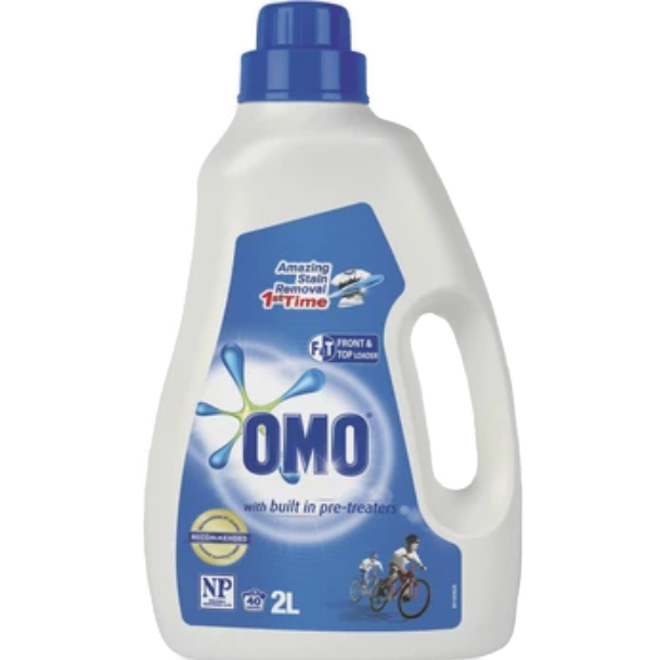 OMO Active Clean Top & Front Loader Laundry Liquid 2L **