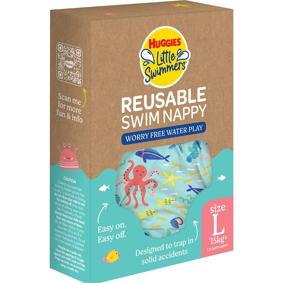 Huggies Little Swimmers Reusable Swimpants Large 1 pk (*15kg)