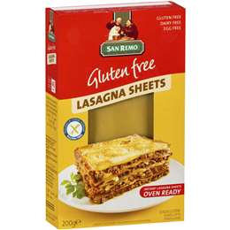 San Remo GF Instant Lasagna Sheets 200g