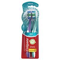 Colgate Toothbrush 360 Degree Medium 2pk
