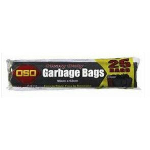 Oso Heavy Duty Garbage Bag 90cm x 63cm 25pk