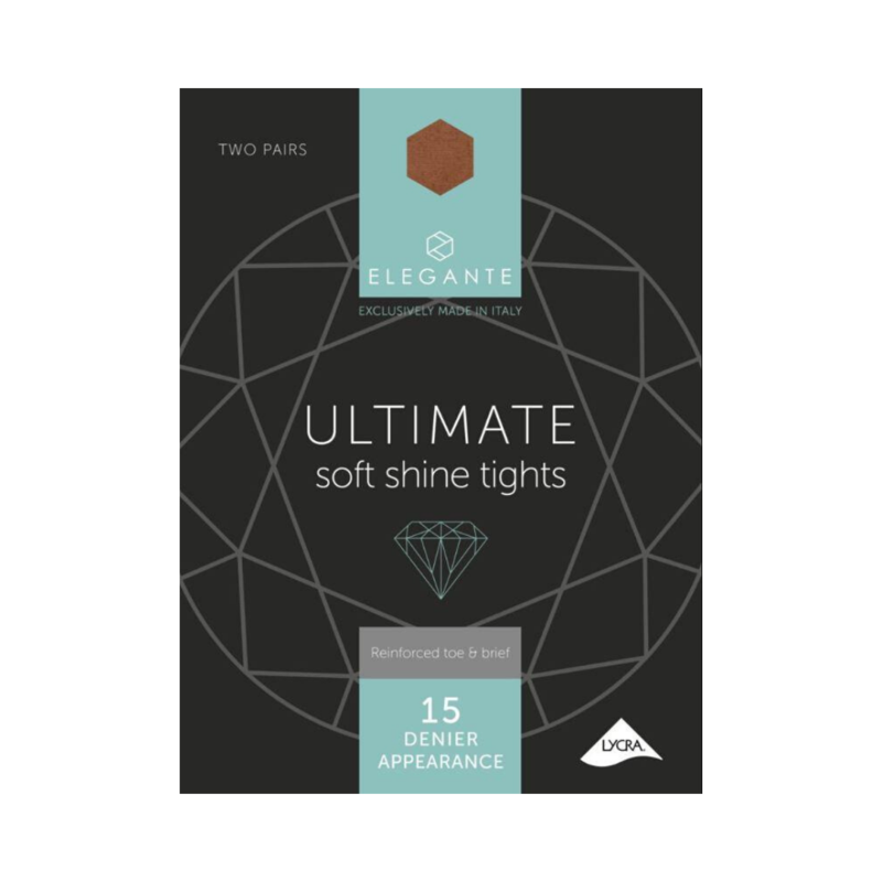 Elegante Ultimate Soft Shine Illusion Large 15 Denier 2 Pack
