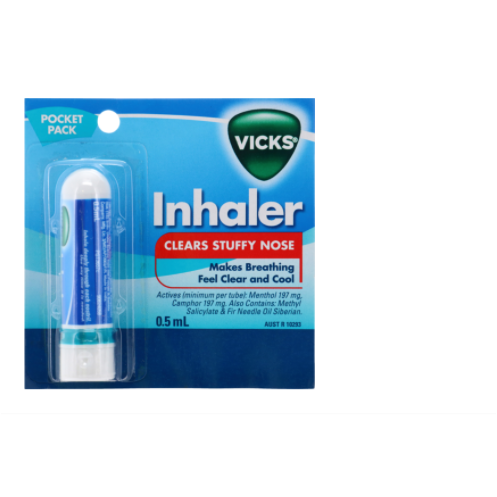 Vicks Inhaler Pocket Pack 0.5ml