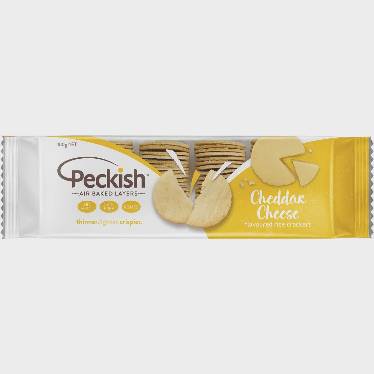 Peckish Rice Crackers Cheddar Cheese 90g