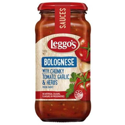 Leggo's Bolognese with Chunky Tomato Garlic & Herbs 500g