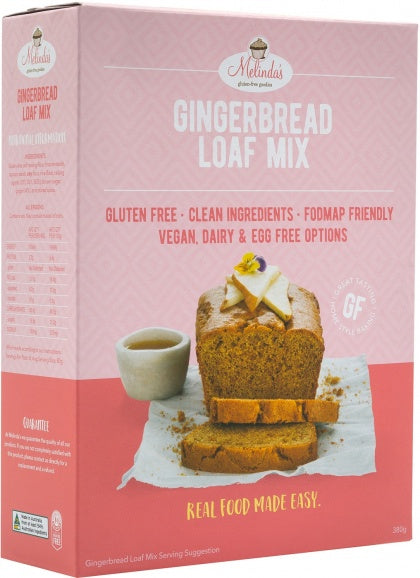 Melinda's Gingerbread Loaf Mix GF 380g