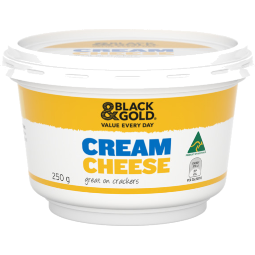 Black & Gold Cream Cheese Tub 250g
