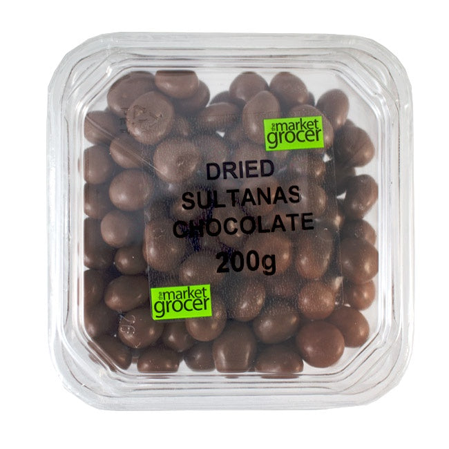 The Market Grocer Dried Sultanas Chocolate Tub 200g