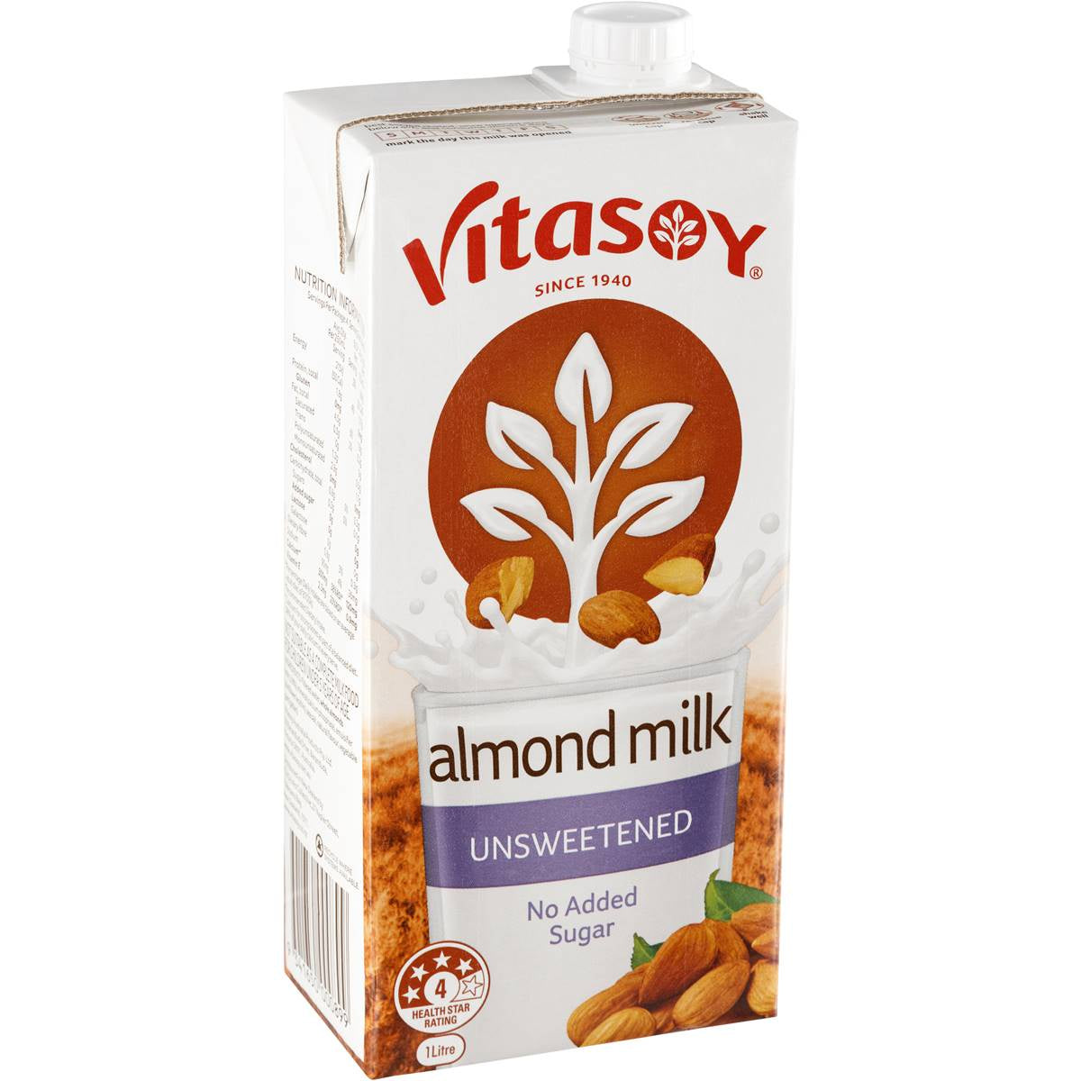 Vitasoy Almond Milk Unsweetened UHT 1L