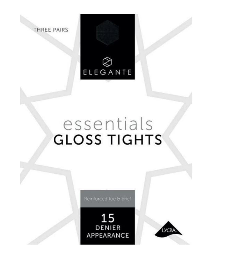 Elegante Essentials Gloss Illusion XLarge 15 Denier 3 Pack