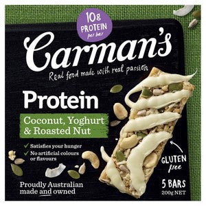 Carmans Coconut Yoghurt & Nut Protein Bars 5pk GF