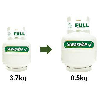 SupaGas Refill Swap Upgrade 3.7kg to 8.5kg