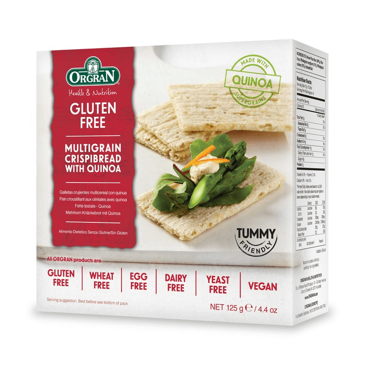 Orgran Crispbread Multigrain Quinoa 125g