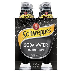 Schweppes Soda Water 4 x 300ml **