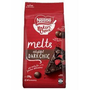 Nestle Bakers Choice Melts Dark Choc 290g