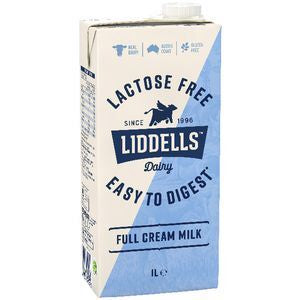 Liddells Lactose Free Milk Full Cream UHT 1L
