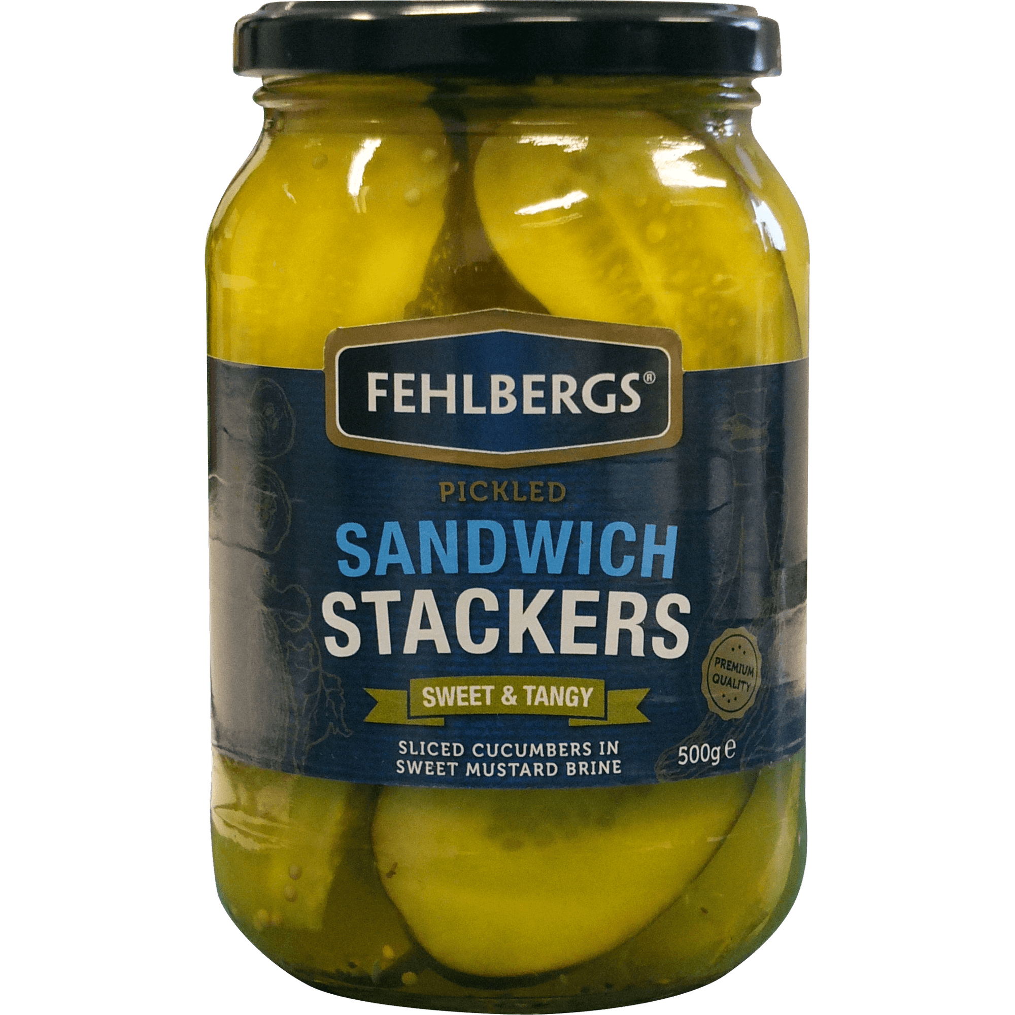 Fehlbergs Pickled Sandwich Stackers Cucumbers 500g