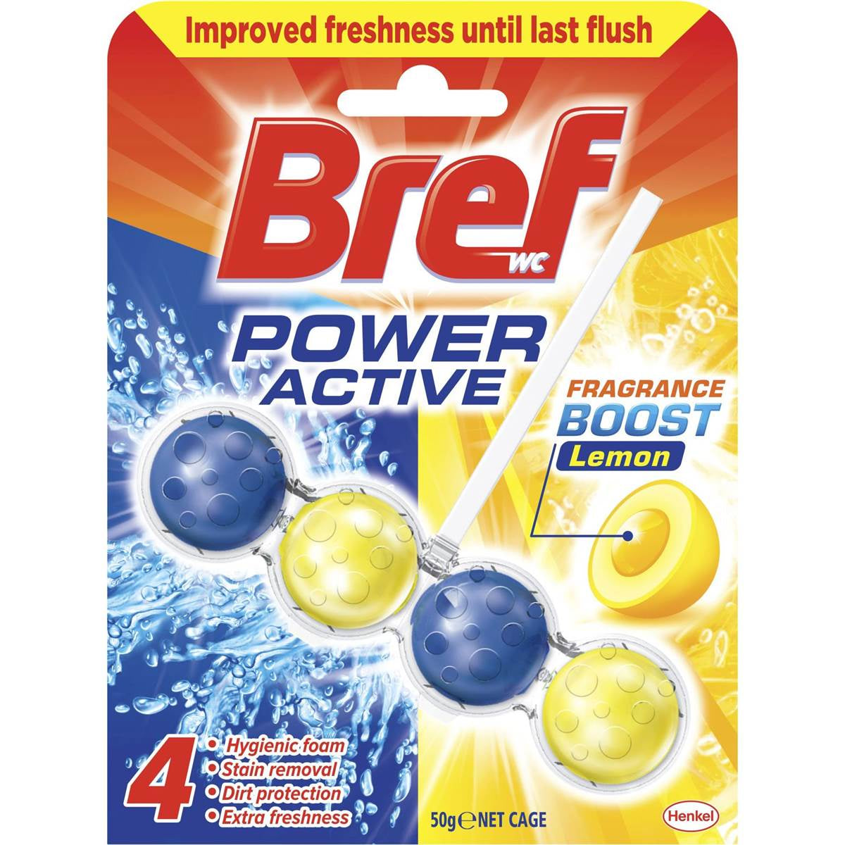 Bref Power Active Lemon Toilet Cleaner 50g