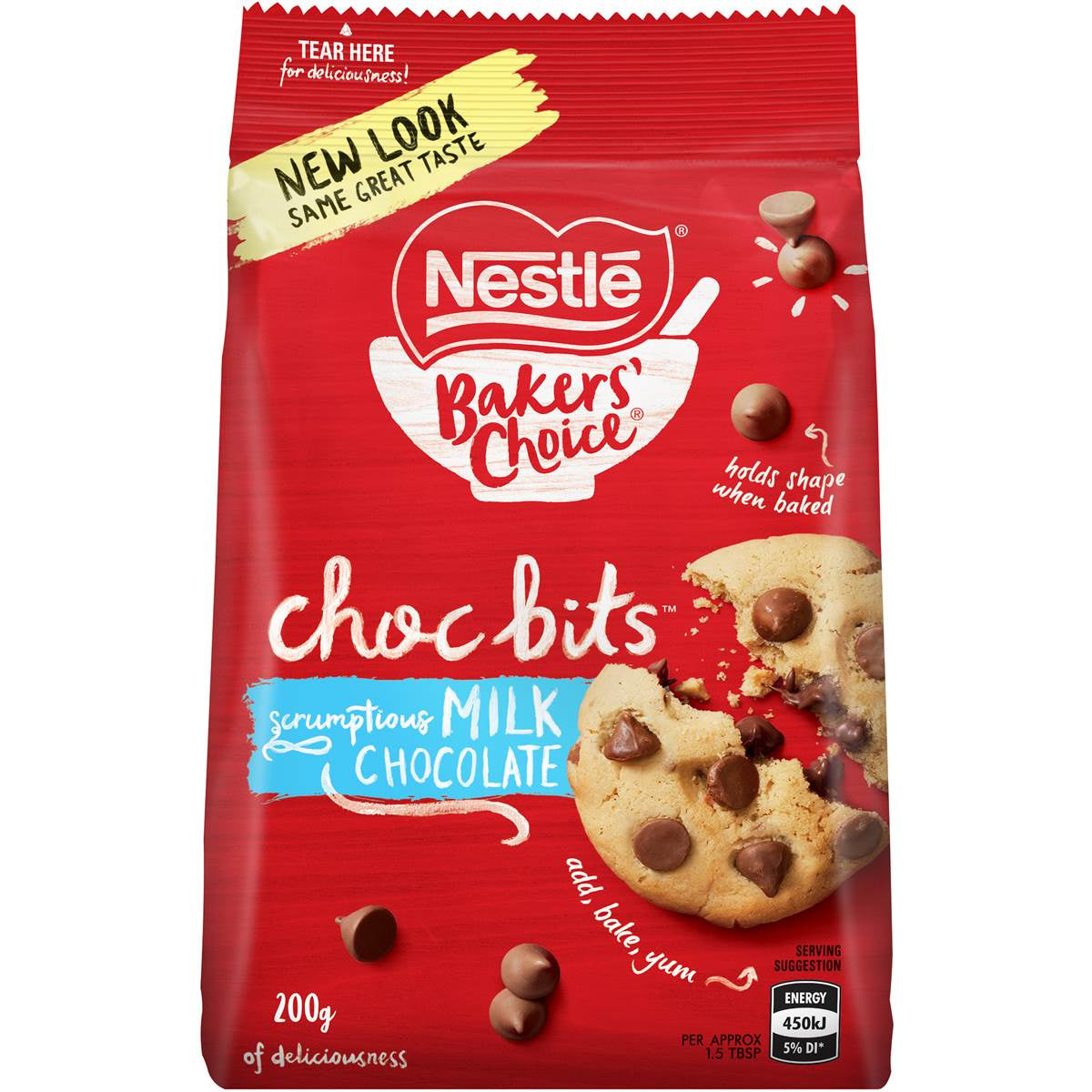 Nestle Bakers Choice Chocolate Bits Milk 200g **
