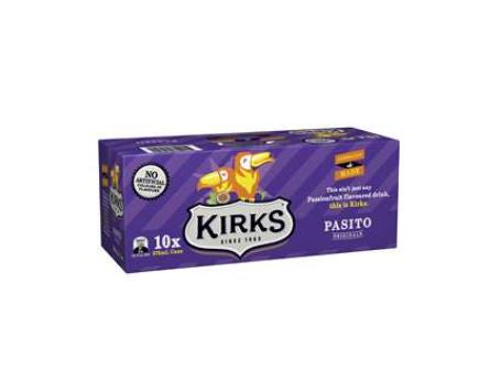 Kirks Soft Drink Pasito Cans 10x375ml