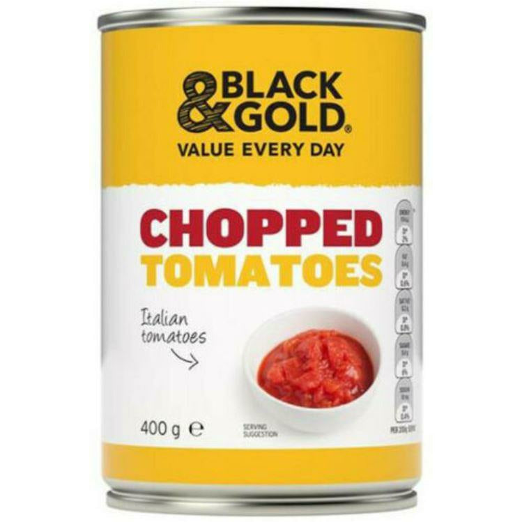 Black & Gold Chopped Tomato 400g