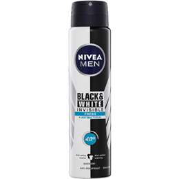 Nivea Men Invisible Black and White Antiperspirant Deoderant 48hr 250mL
