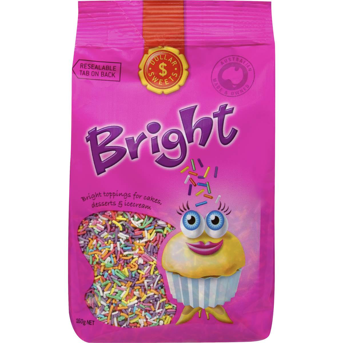 Dollar Sweets Bright Sprinkles 160g
