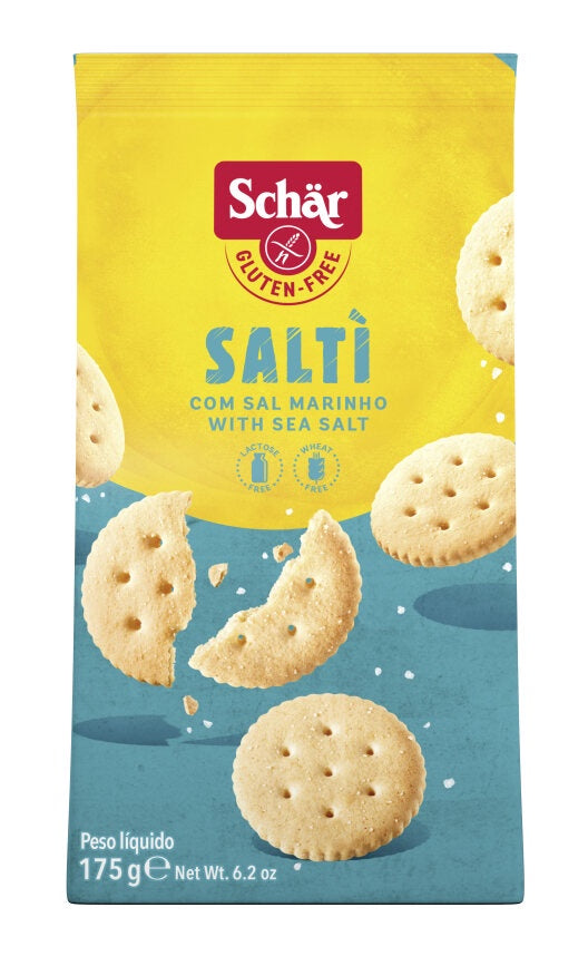 Schar Gluten Free Salti Crackers with Sea Salt 175g