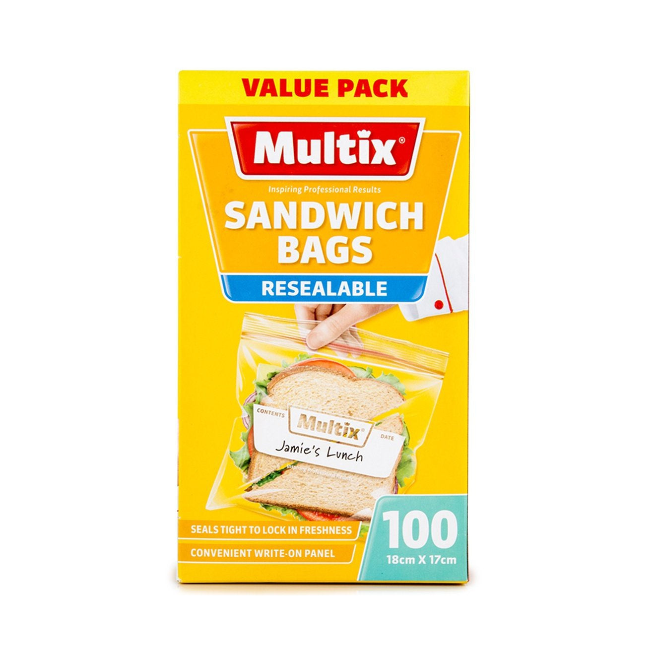 Multix Sandwich Bag Resealable **