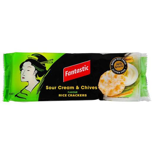 Fantastic  Rice Crackers Sour Cream & Chives 100g *