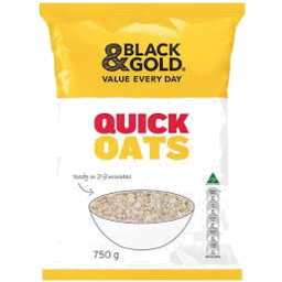 Black & Gold Quick Oats 750g