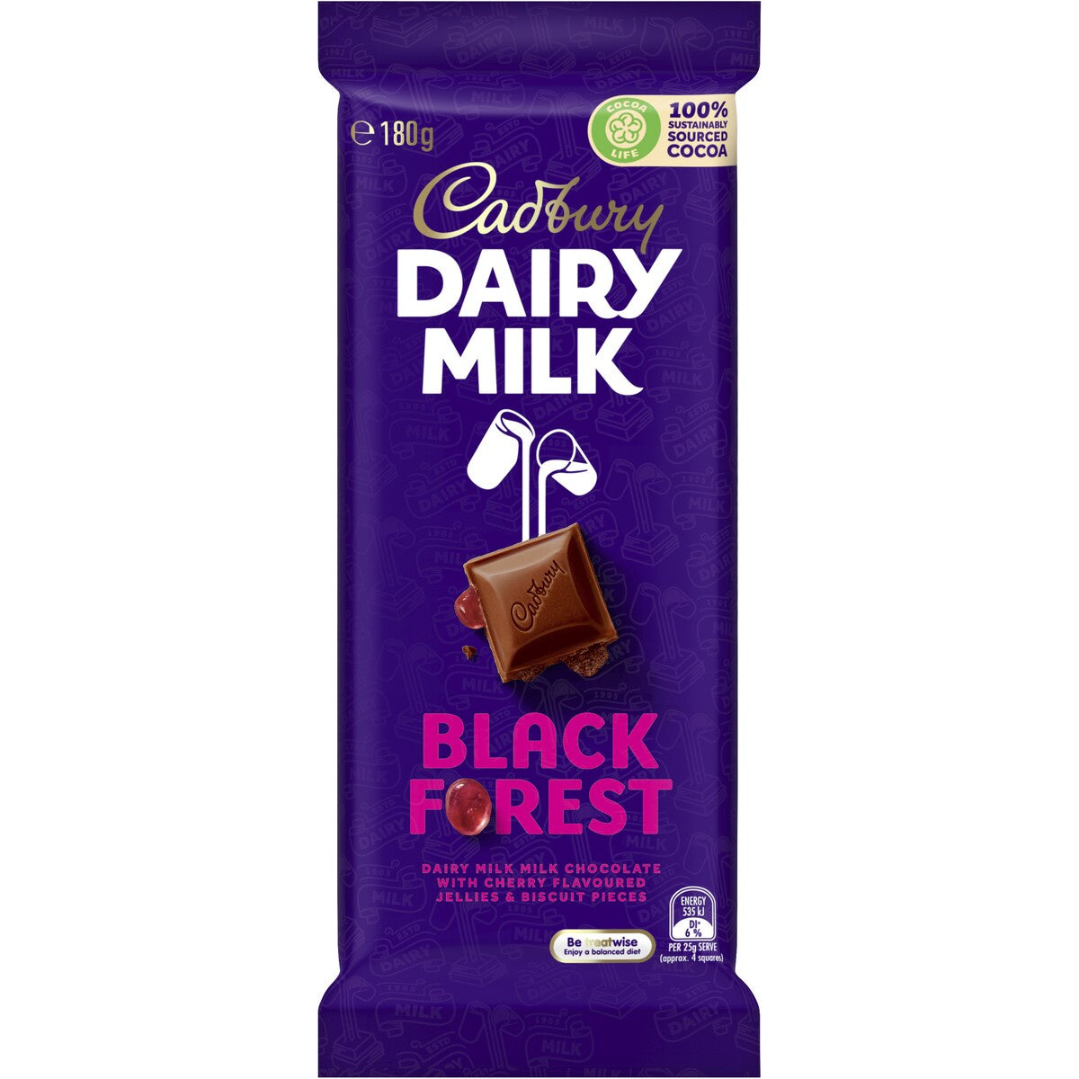 Cadbury Black Forest Chocolate 180g **