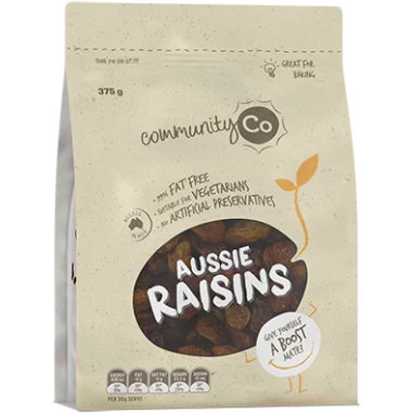 Community Co Raisins 375g