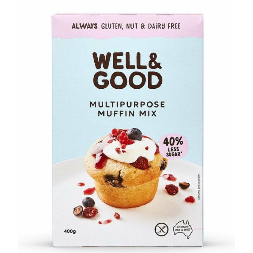 Well And Good Multipurpose Muffin Mix Gluten Free 400g